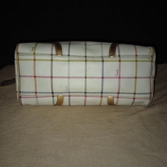 Coach Peyton Tattersall Plaid Satchel F19177 - Picture 7 of 13
